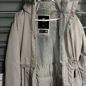 Hollister Faux Fur Hooded Parka Jacket